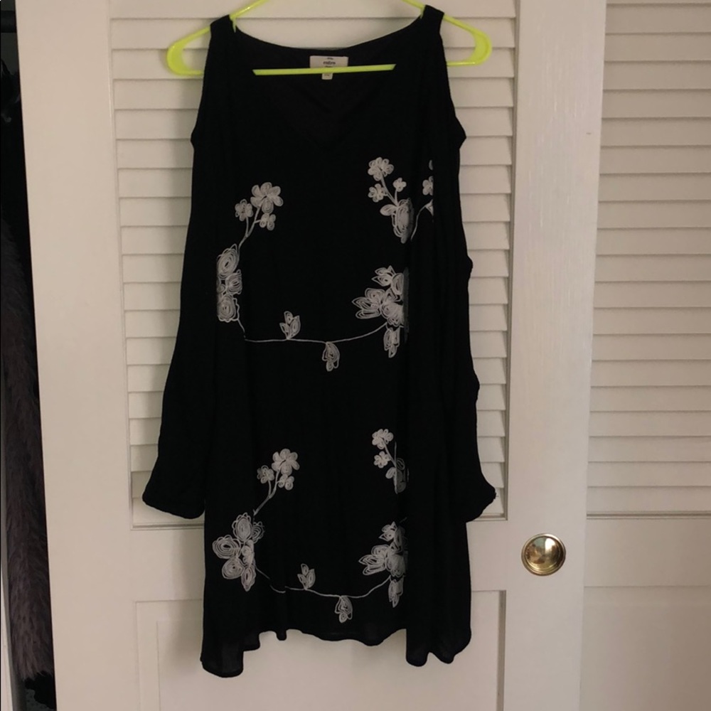 Entro black floral dress